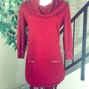 Burgundy sweater Size Med.